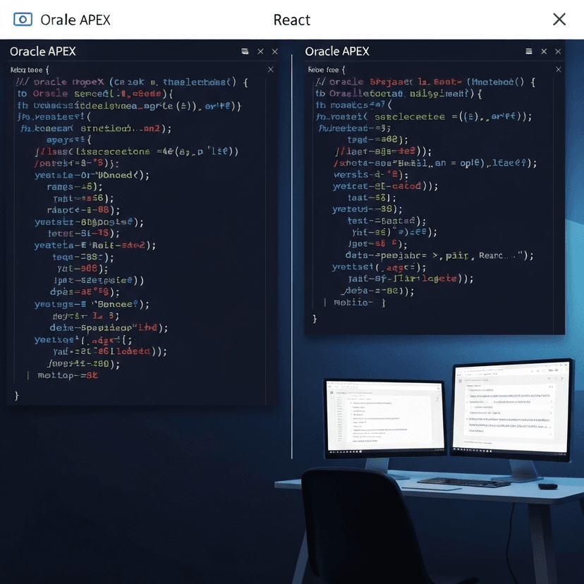 Oracle APEX vs React: Choosing the Right Technology Stack